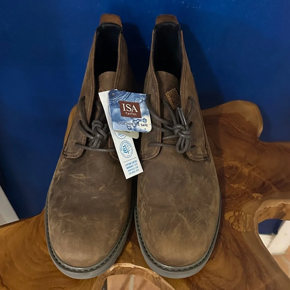 NWT Men's Reef Voyage Brown Leather Boot Size 12